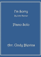 I M Sorry For Piano Solo