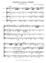 Andante Un Poco Adagio For Clarinet Quartet