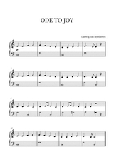 Beethoven Ode To Joy For Easy Beginner Piano