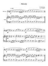 Melody Robert Schumann For Bassoon Piano