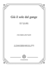 Scarlatti Gi Il Sole Dal Gange In F Major For Voice And Piano