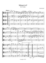 Minuet For 4 Violas