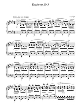 Chopin Etude In E Major Op 10 No 3 Original Complete Version
