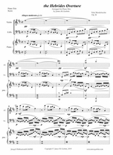 Mendelssohn The Hebrides Overture For Piano Trio