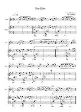 Fur Elise Ludwig Van Beethoven For Oboe Piano