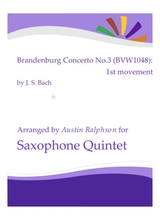 Brandenburg Concerto No 3 1st Movement Sax Quintet