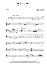 Ave Maria Tanti Anni Prima For Horn And Piano