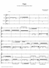 Fugue 24 From Well Tempered Clavier Book 2 Woodwind Quartet
