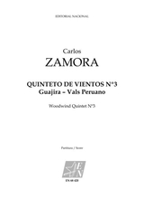 Quinteto De Vientos N 3 Guajira Vals Peruano Woodwind Quintet N 3