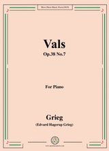 Grieg Vals Op 38 No 7 For Piano