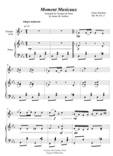 Schubert Moment Musicaux For Trumpet Piano