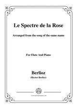 Berlioz Le Spectre De La Rose For Flute And Piano