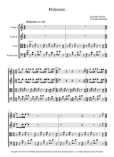 Holocene String Quartet Score And Parts