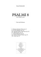 Psalmi 8 For Choir And Orchestra