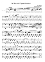 Mozart Le Nozze Di Figaro Overture For Piano Duet 1 Piano 4 Hands Pm801