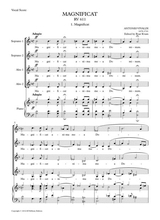 Vivaldi Magnificat In G Minor Rv611 Sa Soli SSAA Choir Vocal Score