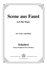 Schubert Scene Aus Faust In E Flat Major For Voice Piano