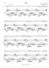 Skk 2019 Piano Vocal Score