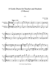 10 Little Duets For Teacher And Student 2 Basses