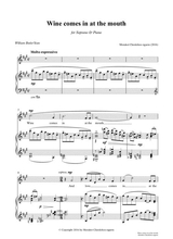A Drinking Song For Soprano Piano