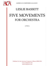 Bassett Five Movements For Orchestra
