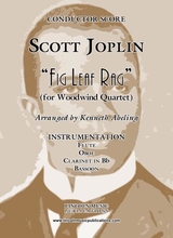 Joplin Fig Leaf Rag For Woodwind Quartet