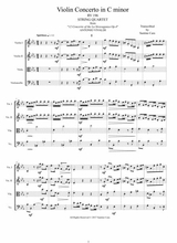 Vivaldi Concerto No 10 In C Minor Op 4 Rv196 For String Quartet