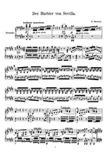 Rossini The Barber Of Sevilla Overture For Piano Duet 1 Piano 4 Hands Pr821