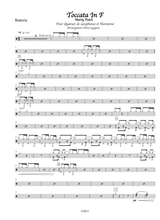 Toccata In F Pour Orchestre D Harmonie Et 4tuor De Saxophones