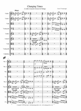 Changing Times For String Quartet And String Orchestra Score Parts And Mp3