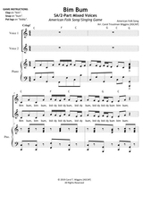 Bim Bum An American Folk Song Game Sa 2 Part