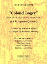 March Colonel Bogey For Saxophone Quartet SATB