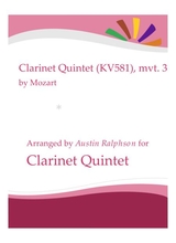 Mozart Clarinet Quintet Kv581 3rd Movement Clarinet Quintet