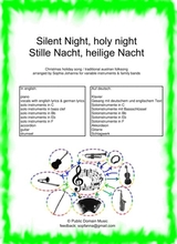 Silent Night Stille Nacht For Family Band