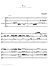 Fugue 19 From Well Tempered Clavier Book 2 Clarinet Quartet