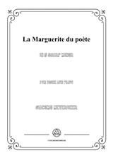 Meyerbeer La Marguerite Du Pote In D Sharp Minor For Voice And Piano