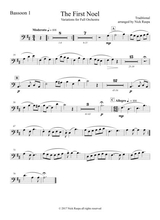 The First Noel Variations For Full Orchestra Bassoon 1 Part