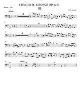 Concerto Grosso Op 6 1 Movement Iii
