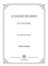 Franck Le Mariage Des Roses In A Flat Major For Voice And Piano