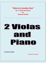 Gloria In Excelsis Deo 2 Violas And Piano Advanced Intermediate Chamber Music