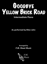 Goodbye Yellow Brick Road Intermediate Piano