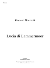Gaetano Donizetti Lucia Di Lammermoor Timpani Part