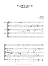 Agnus Dei Ii From MiSSA Brevis By Palestrina For SSATB Choir Ss In Canon