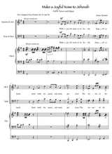 Make A Joyful Noise To Jehova For SATB Voices And Organ