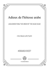 Bizet Adieux De L Htesse Arabe For Violin And Piano
