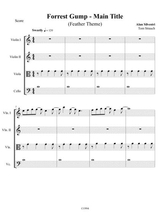 Forrest Gump Main Title Feather Theme For String Quartet
