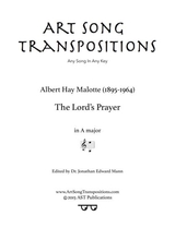 The Lords Prayer A Major
