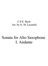Sonata In A Minor For Alto And String Quartet I Andante
