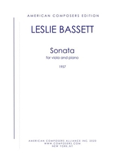 Bassett Sonata For Viola And Piano