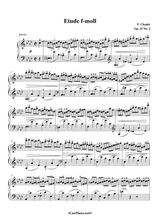 F Chopin Etude Op 25 No 2